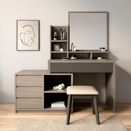 Simple solid wood dressing table for small apartments
